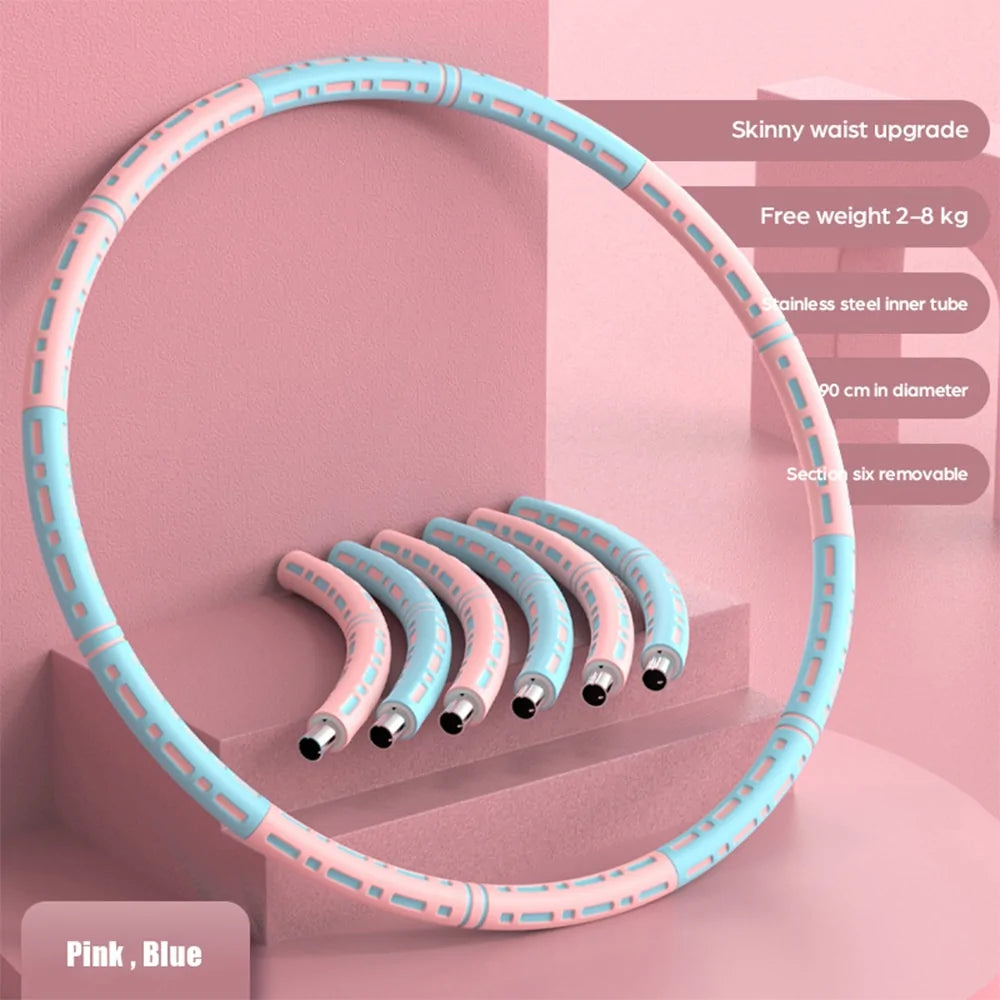 Skinny waist upgrade fitness aluminum tube pink blue removable