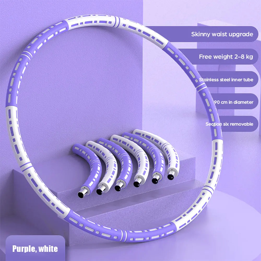Skinny waist upgrade fitness aluminum tube purple white