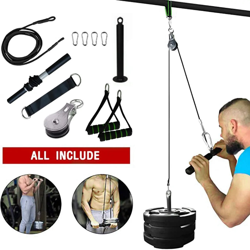 DIY Pulley Cable Gym Equipment for Home Workout